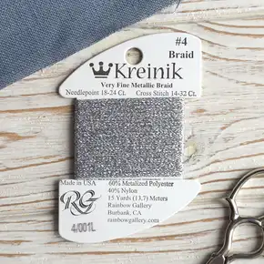Kreinik 001L Very Fine #4 Braid