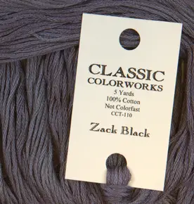 Муліне Classic Colorworks Zach Black CCT-110 — високоякісні нитки для вишивки хрестиком та рукоділля, ідеальні для створення насичених чорних деталей у ваших творчих проєктах