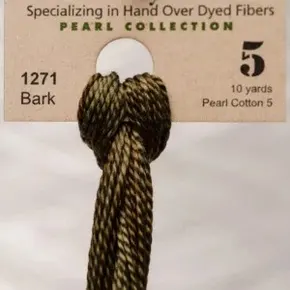 Муліне Weeks Dye Works Pearl Cottons #5 1271 Bar — високоякісні нитки для вишивки хрестиком, ручного фарбування, для створення ніжних і детальних стібків